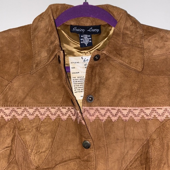 Juicy Lucy Western Style Leather Jacket size S - Picture 3 of 16